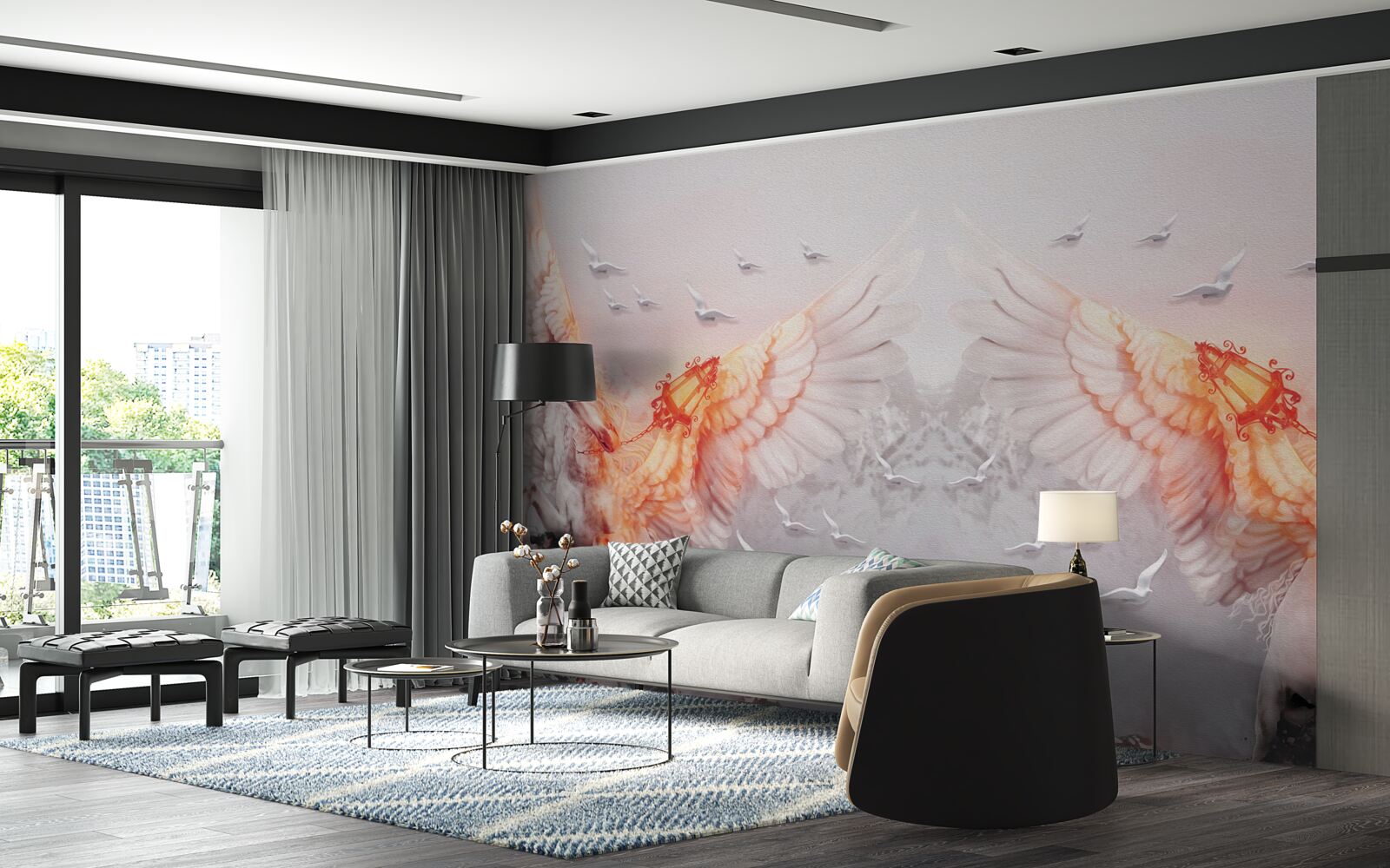 Фотошпалери розмах крил до неба