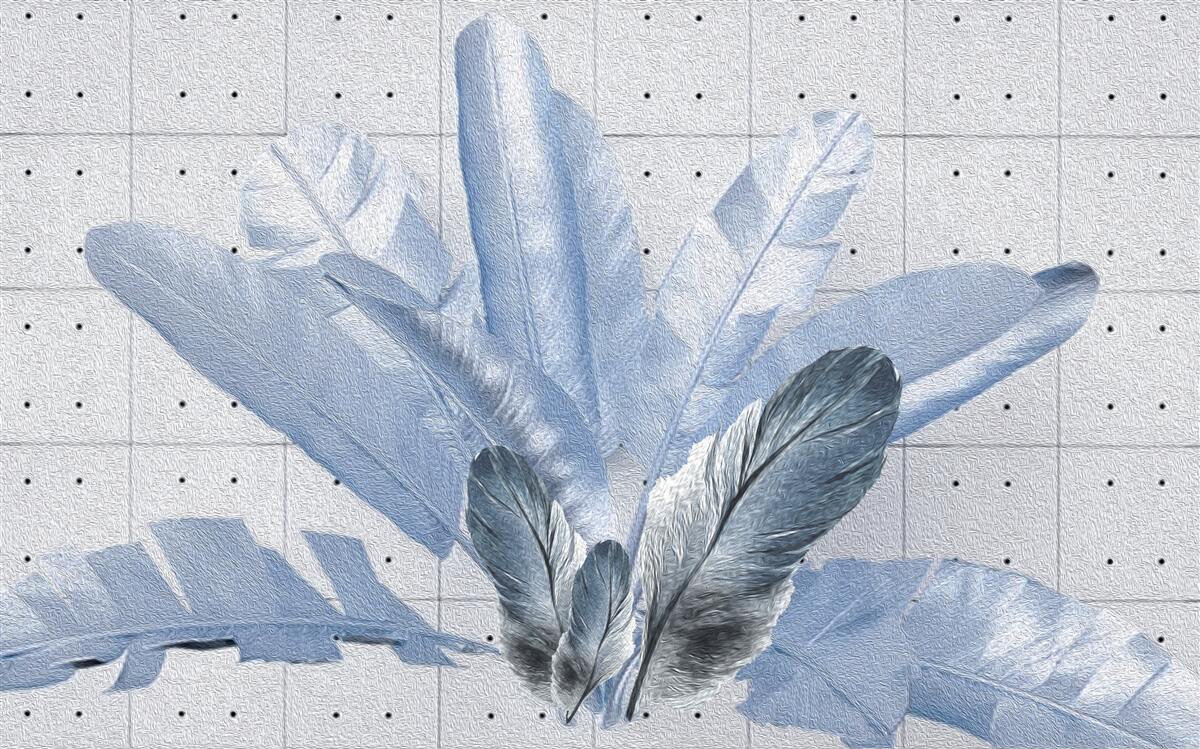 Фотошпалери форми різних пір'їн