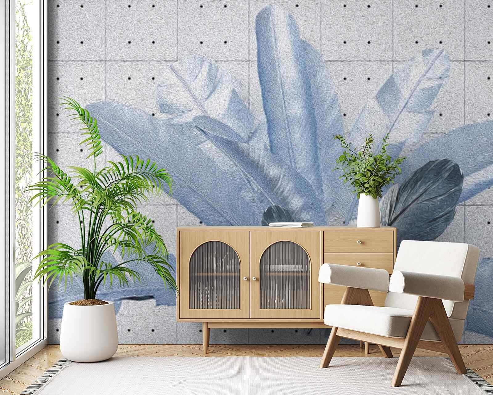 Фотошпалери форми різних пір'їн