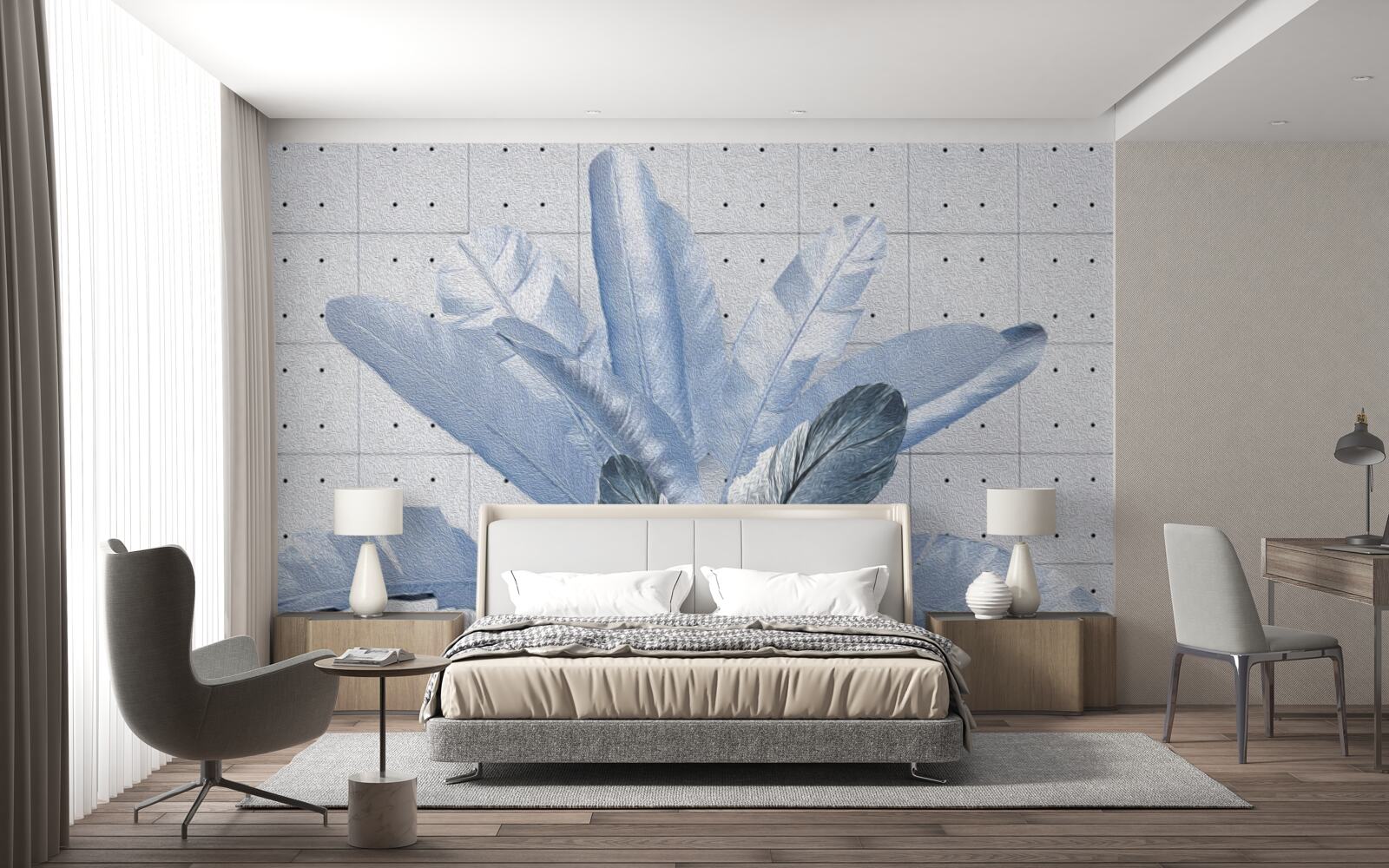 Фотошпалери форми різних пір'їн