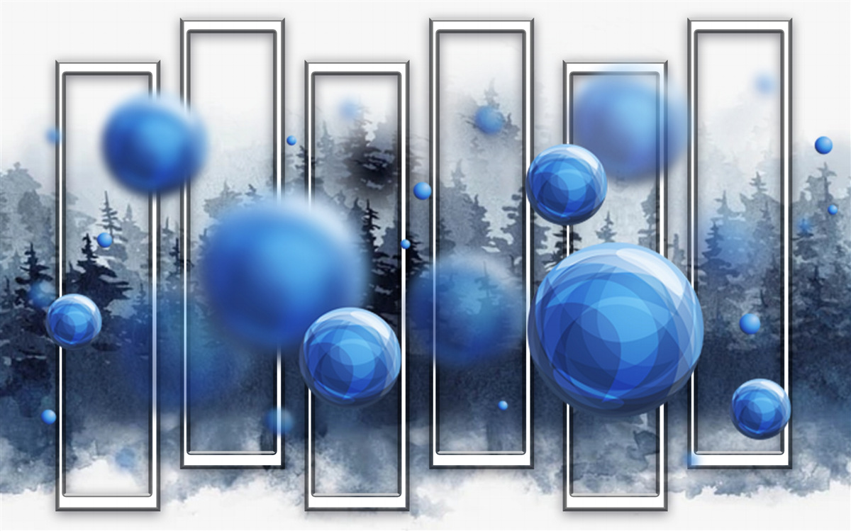 Фотошпалери метафора блакитних крапель дощової вологи