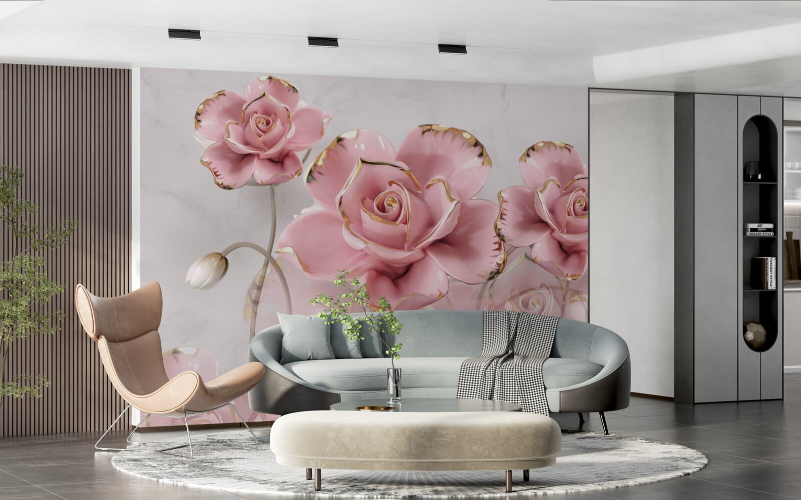 Фотошпалери ніжно розкриваються бутони