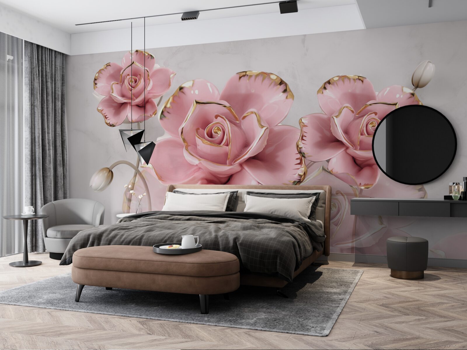 Фотошпалери ніжно розкриваються бутони