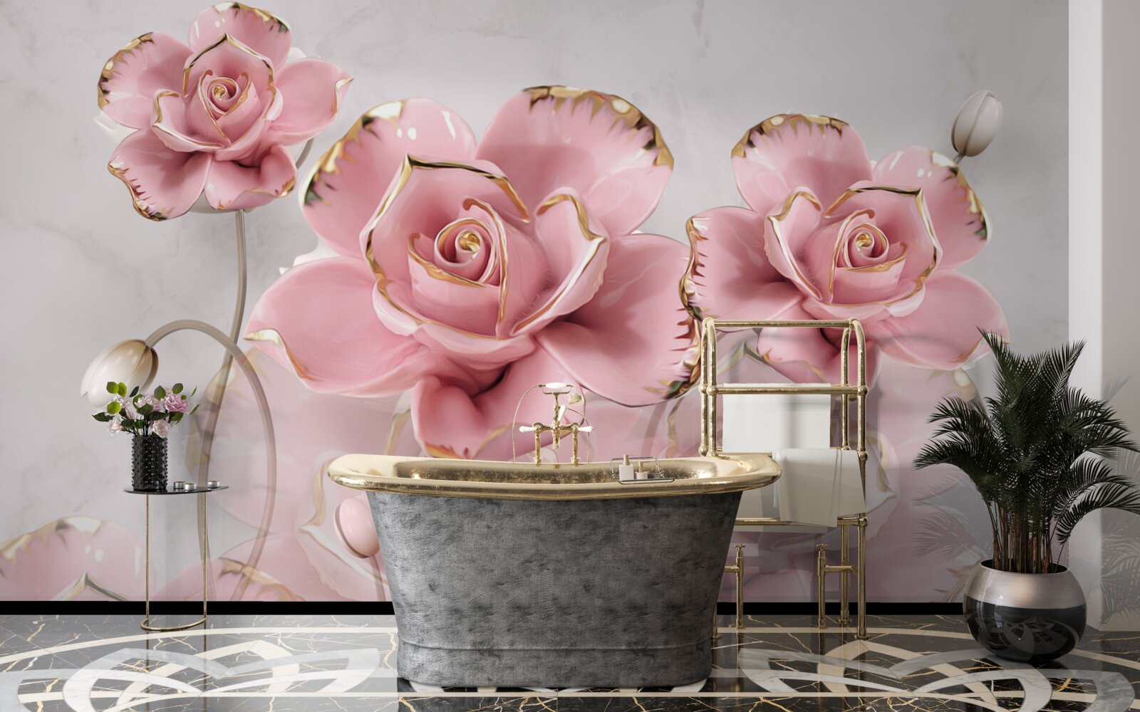 Фотошпалери ніжно розкриваються бутони