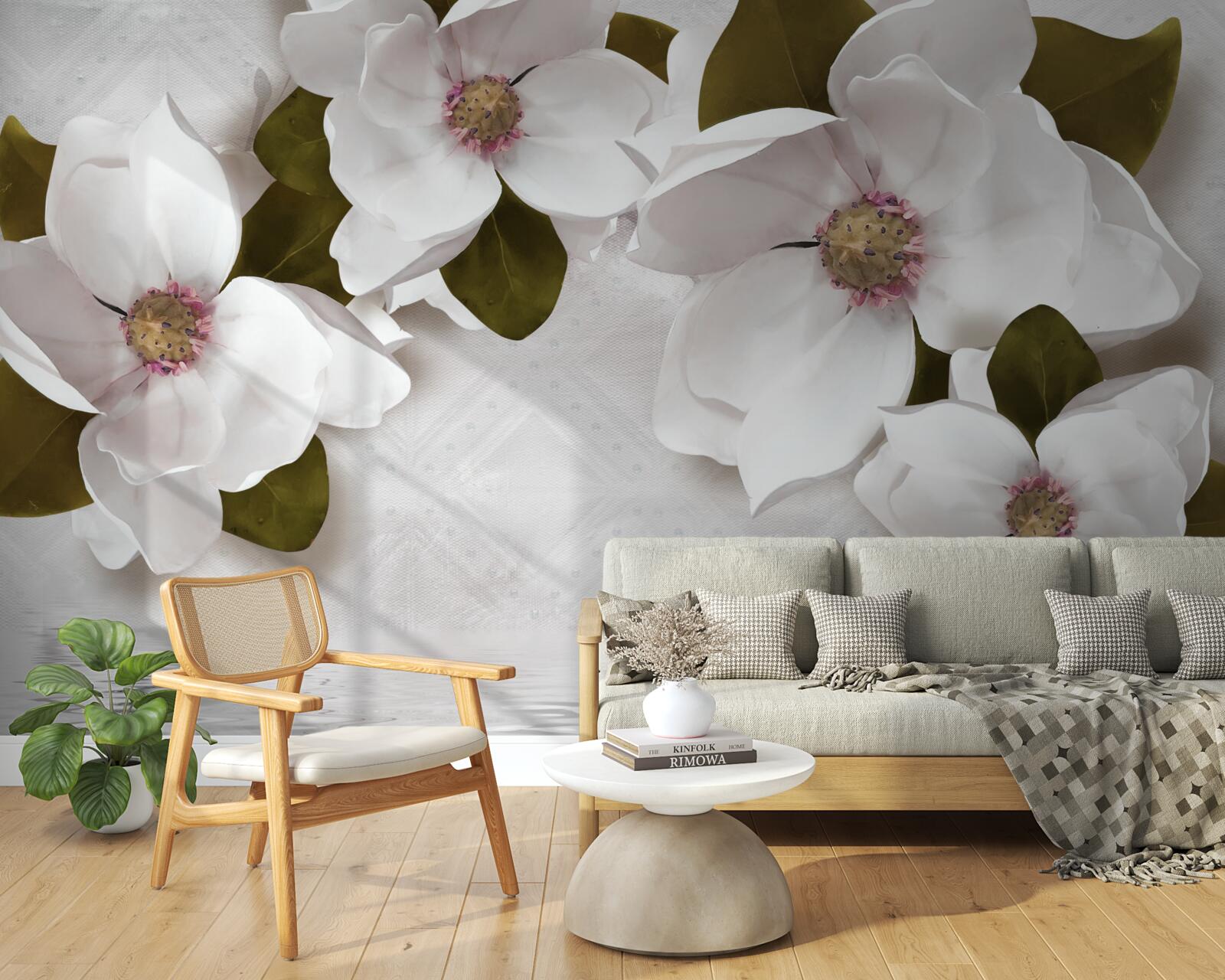 Фотошпалери білосніжні гіацинти