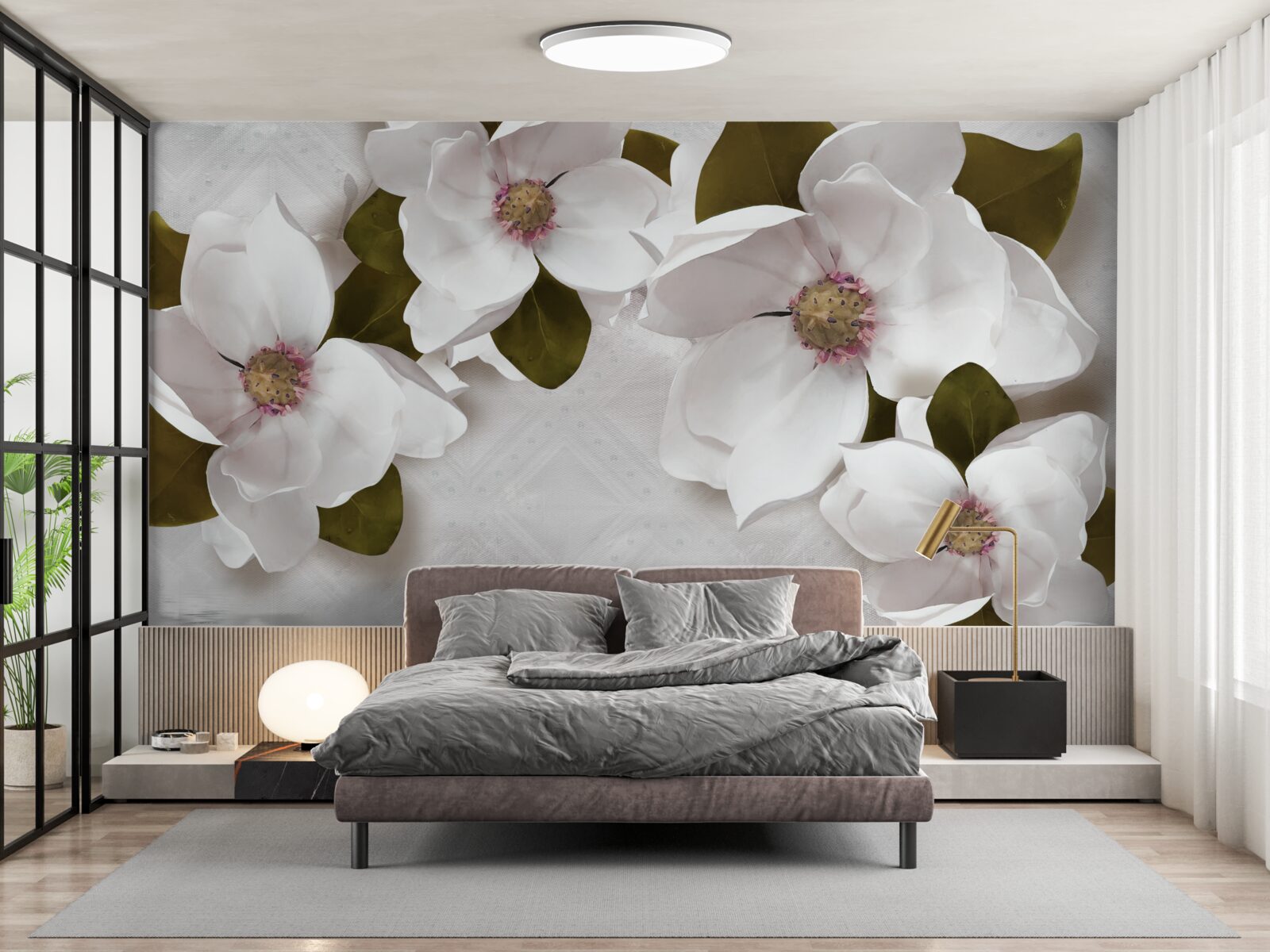 Фотошпалери білосніжні гіацинти