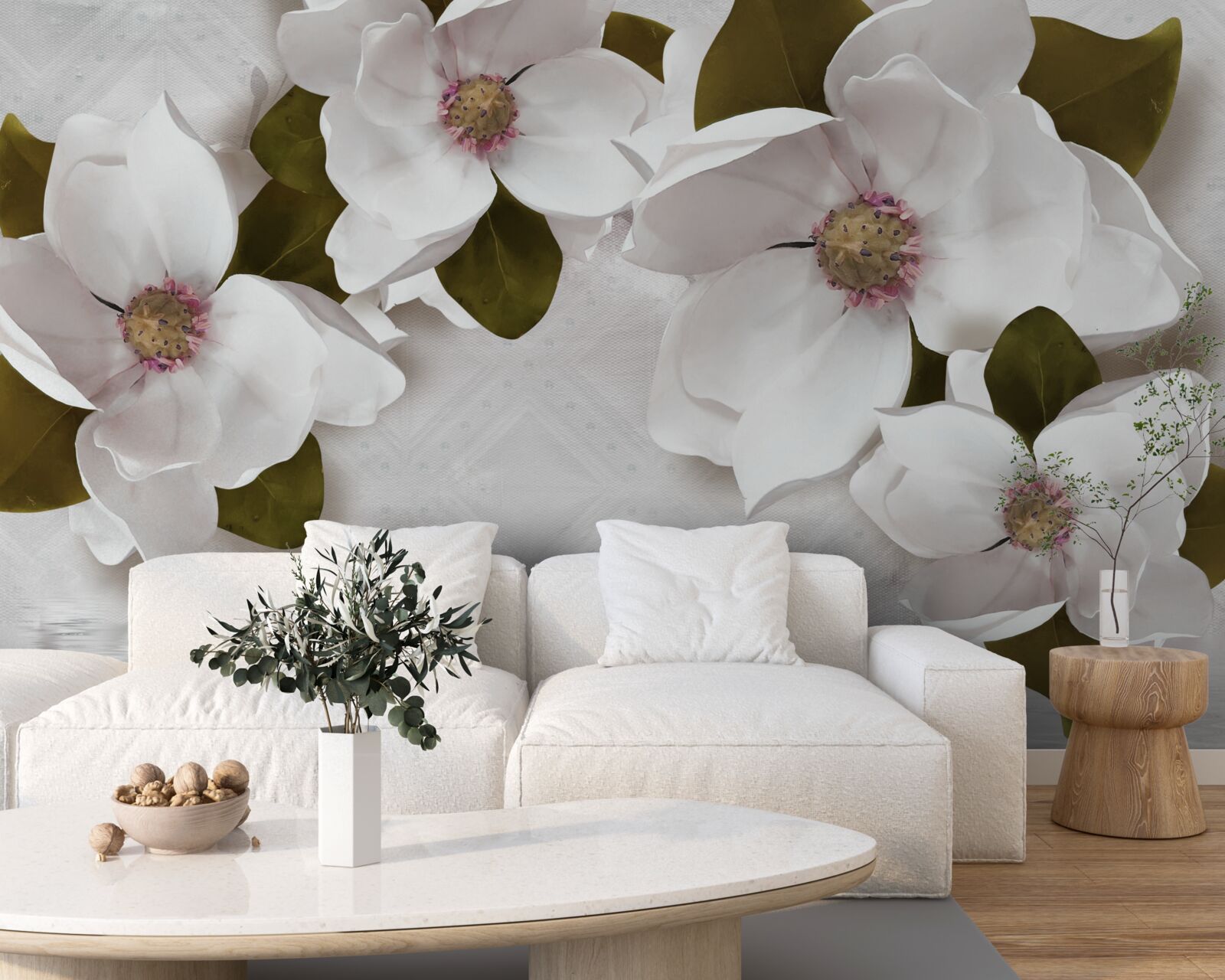 Фотошпалери білосніжні гіацинти